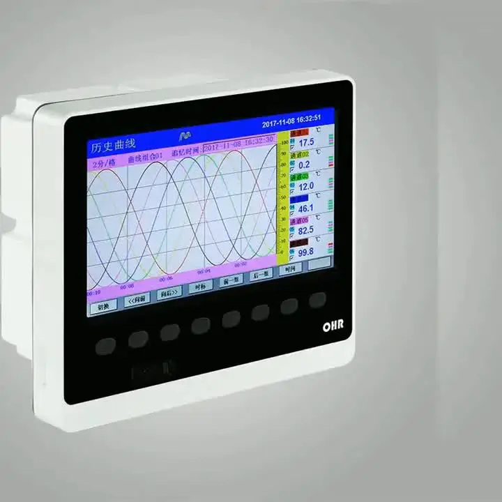 

12 channel paperless recorder temperature datalogger with RS485