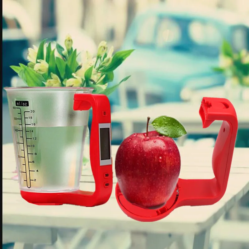 Цифровая мерная чашка со шкалой 1 кг с ЖК-дисплеем температура кухни объем еды вес