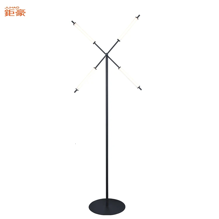 Zhongshan Hotel Home Live Room Modern Indoor Black Copper Led Floor Standing Light Chandelier Lamp lambader | Освещение