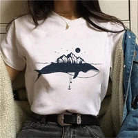 graphic tees tops environmental protection theme t shirts women funny tshirt white tops casual simple short t shirt