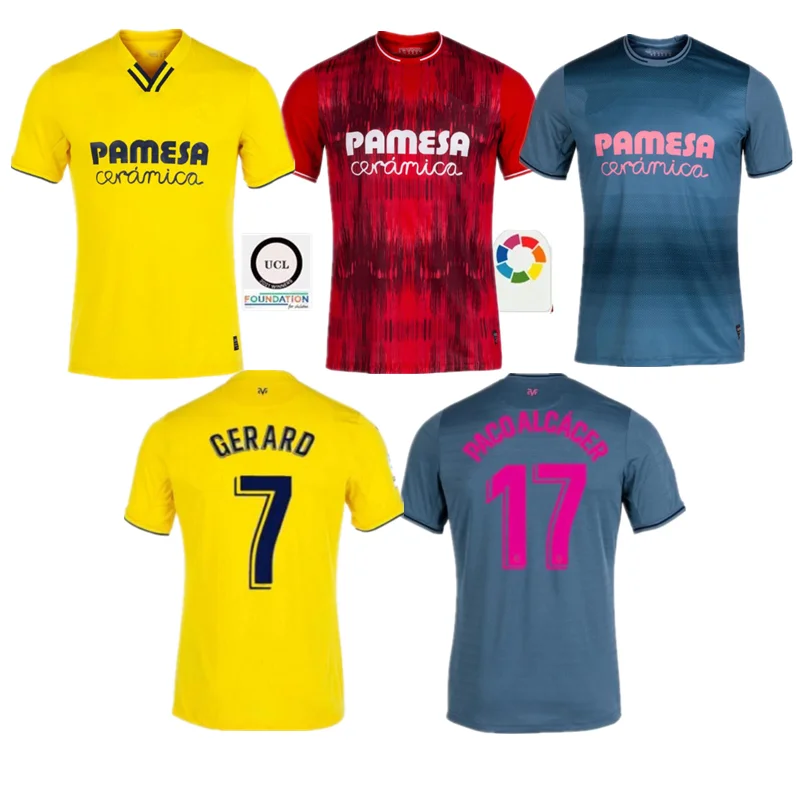 

Футбольная Футболка из джерси Villarreal CF PAU GERARD, PACO alkcaner CHUKWUEZE, DIA A. Peaza zeremi FOYTH M. Трипл эрос и ровный
