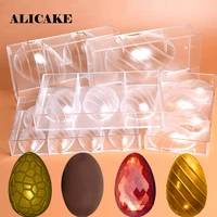 happy easter egg chocolate mold polycarbonate chocolate cake bunny mould diamond confectionery decoration baking bakery tools