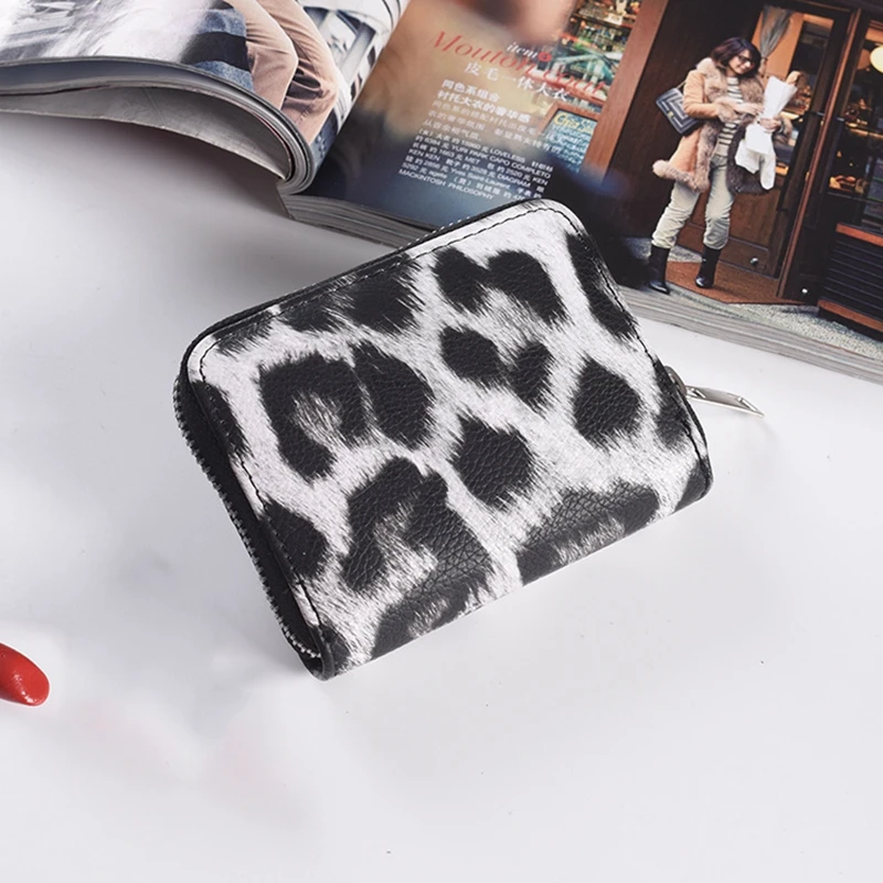 

BISI GORO Women's Wallets Short Man ID Card Holder Travel Purse Strap Zipper handbag Large Capacity Multi-Card Mobile Phone Bag