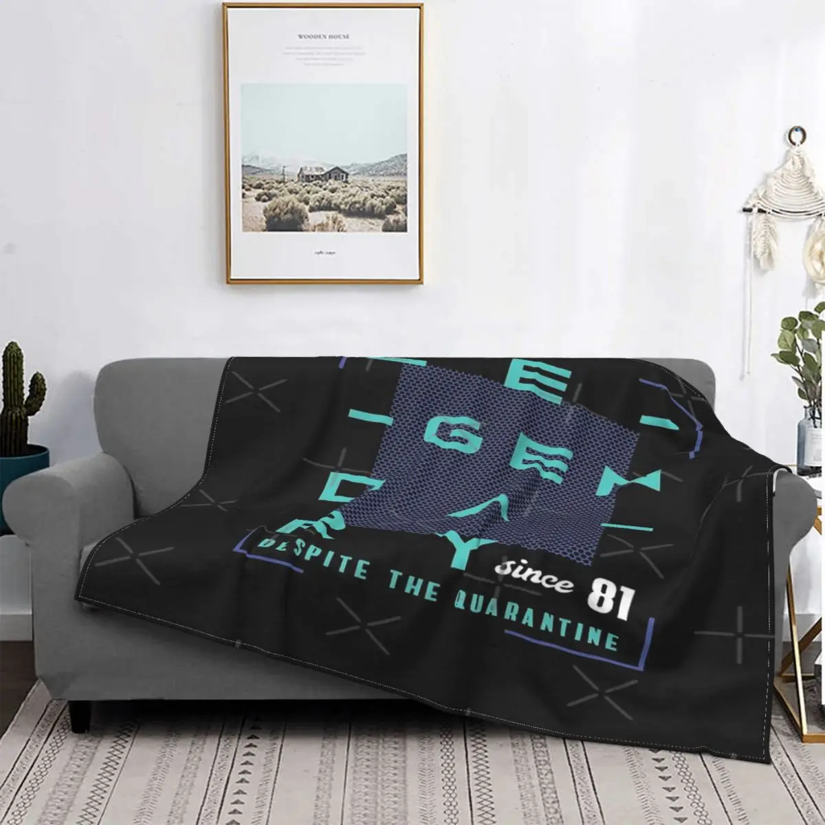 

Manta de cama a cuadros para hombre y mujer, regalo de 40 cumpleaños, manta doble, colcha de verano, 31