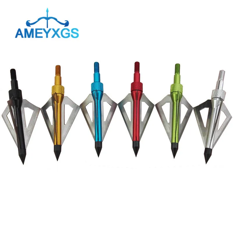 

6Pcs Archery Arrowheads Point Tips 3 Blades Archery Arrow Head Broadhead For Bow Outdoor Shooting Archery Accessories