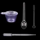 Пластиковый Одноразовый диспенсер для чашек с одной меткой, калиброванная на вытекание мерные чашки набор сделай сам для жидкая эпоксидная смола, форма силиконовые ювелирные изделия делая инструменты