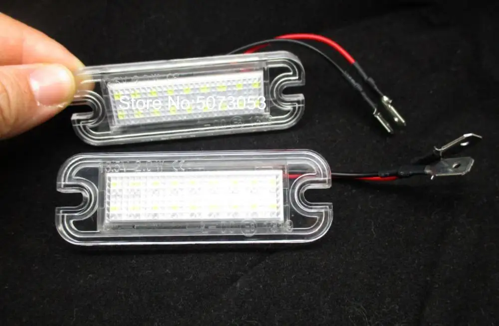 2 шт. Светодиодная лампа для номерного знака Подсветка регистрационного номера