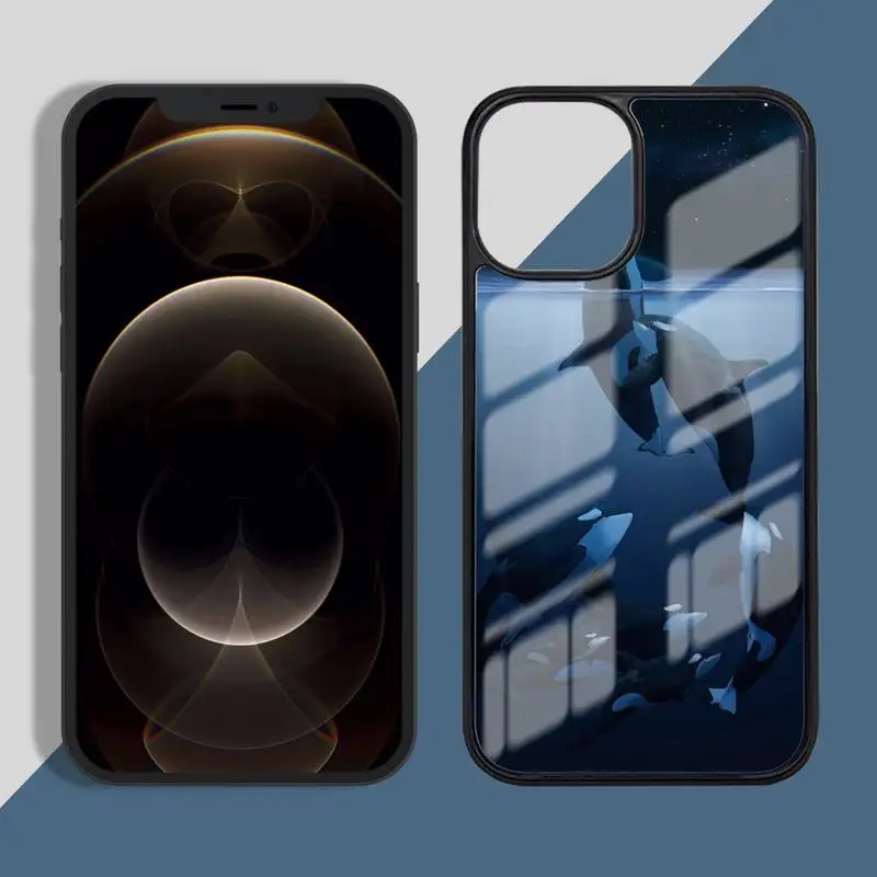 

Killer Whale Orca Phone Case PC for iPhone 11 12 pro XS MAX 8 7 6 6S Plus X 5S SE 2020 XR