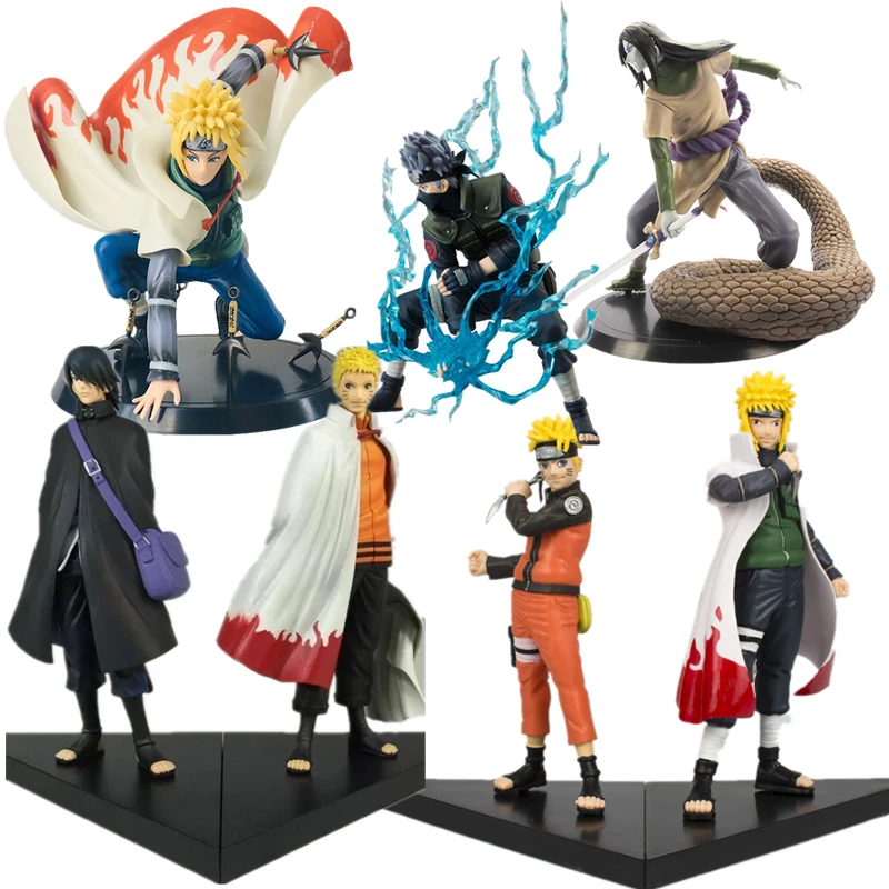 

Naruto Shippuden Anime Doll Kakashi Sasuke Uchiha Itachi PVC Movable Statue Collection Toy Children's Birthday Gift