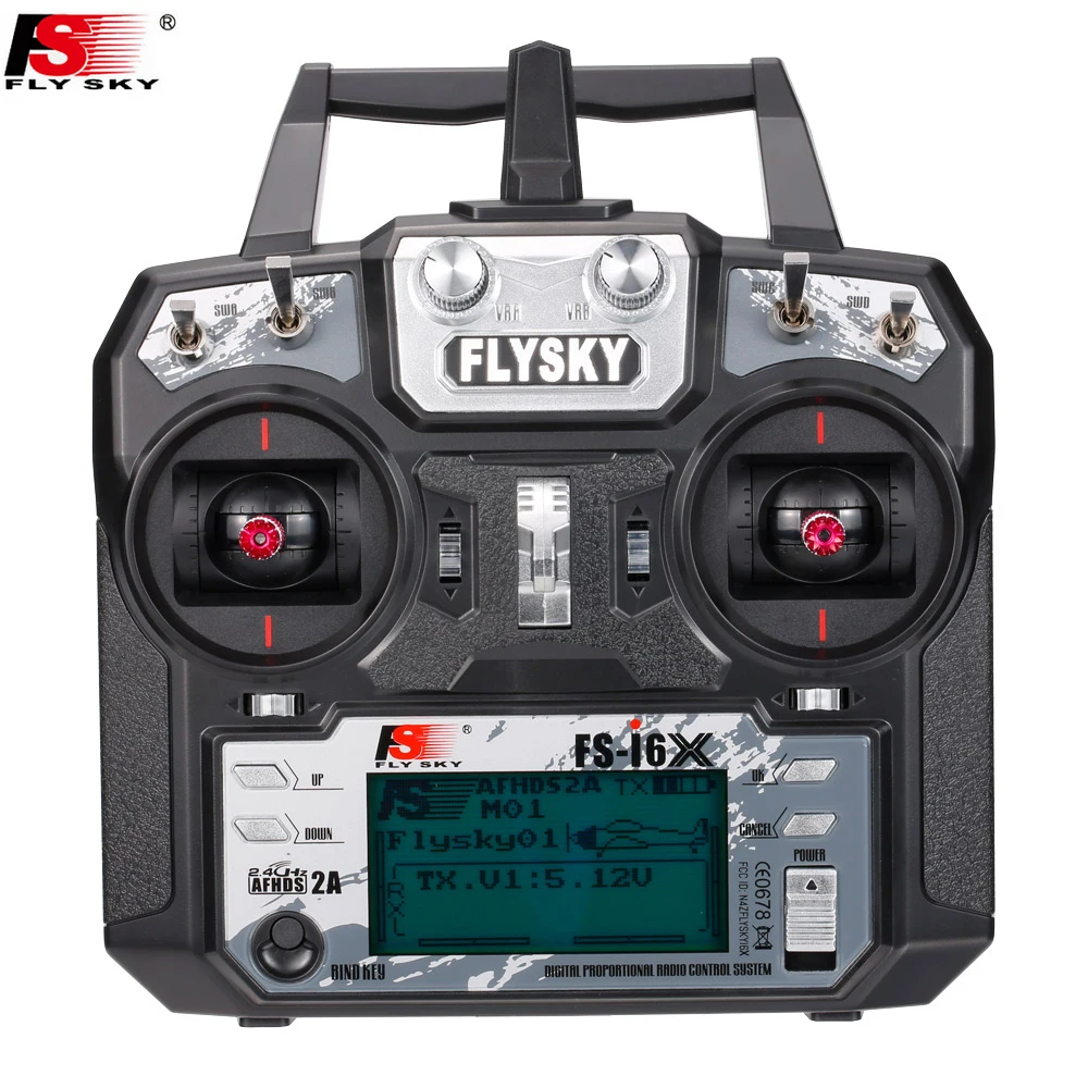 Flysky FS i6X 2 4 GHz 6CH AFHDS 2A RC передатчик с ресивером iA6B для радиоуправляемого дрона