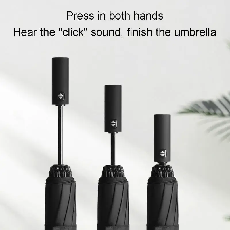 

Automatic Folding Reverse Umbrella Portable Fashion Reflective Umbrella Travel Windproof Sun UmbrellasA1
