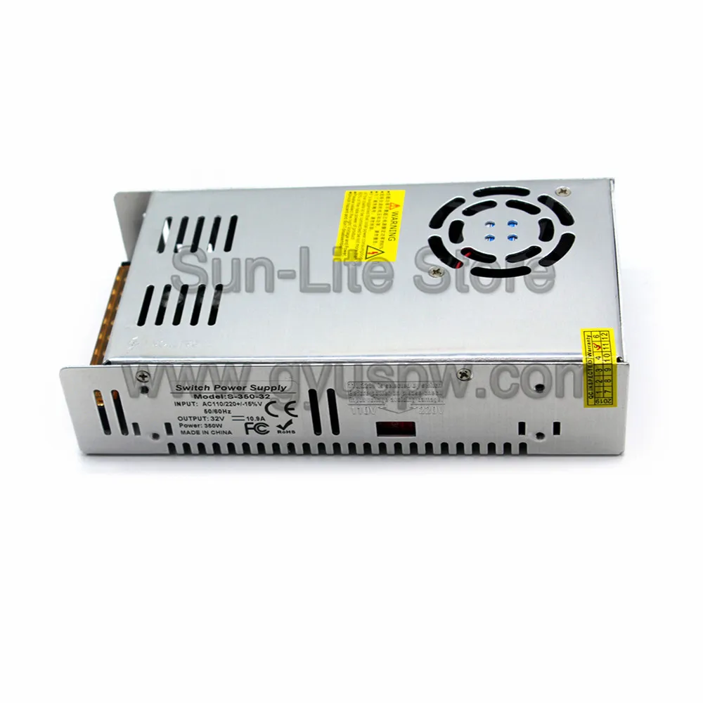 350 Вт 10.9A 32 В DC источник питания трансформатор драйвера AC к DC32V источники для