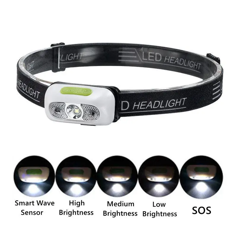 Portable mini XPE LED Headlamp USB Rechargeable Camping Head lamp Fishing headlight Waterproof flashlight headlamp torch