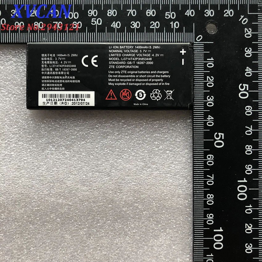 Высокое качество Li3714t42p3h853448 1400 мАч аккумуляторная Оригинальная батарея для ZTE Skate