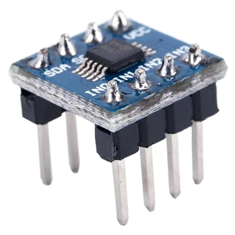 Mini ADS1115 Module 4 Channel 16 Bit I2C ADC Pro Gain Amplifier For Arduino Blue | Электроника