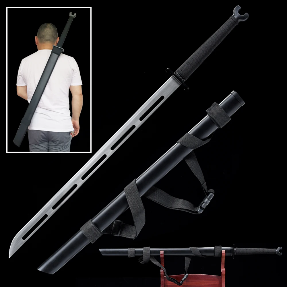 

Настоящие стальные мечи Hawak EYE с желобом, деревянная оболочка с ремешком, Новое поступление, рождественский подарок