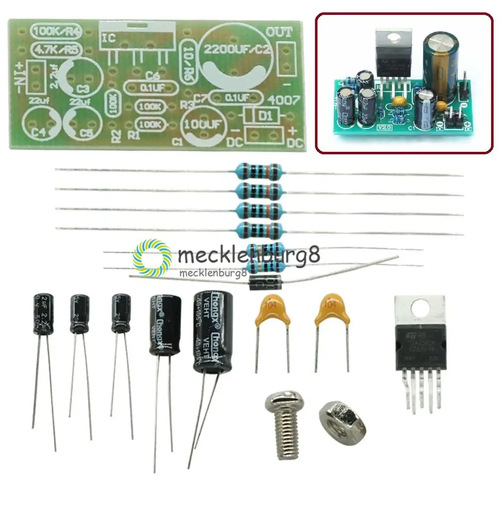 Электронная фотовспышка TDA2030A, 18 Вт DC 9-24 В, комплект для самостоятельной сборки, аудио Расширительная плата