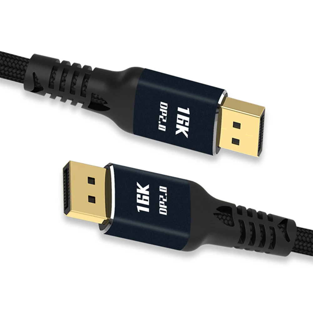 

DP 2.0 Cable 16K 60Hz / 10K 60Hz High Speed 80Gbps Display Port Adapter Cord HD DisplayPort Video Cable For PC Laptop Computer