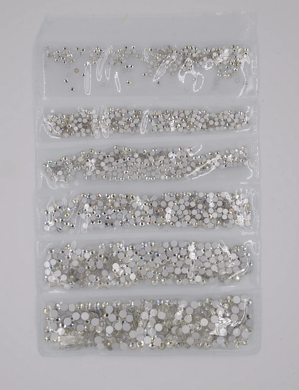 Crystal Clear SS3-SS10 Mix Sizes 1700PCS/Bag Nail Art Decorations Glass/Crystal Non HotFix Rhinestones