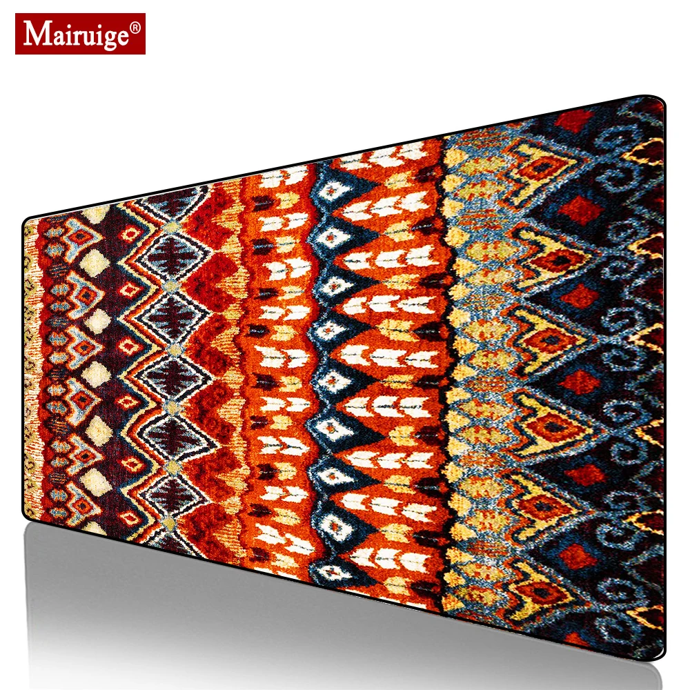 

Bohemian Colorful Persian Rug Mouse Pad XXL Gamer Desk Mat Large Keyboard Pad Gaming MousePad 90x40cm for Laptop Table Pads