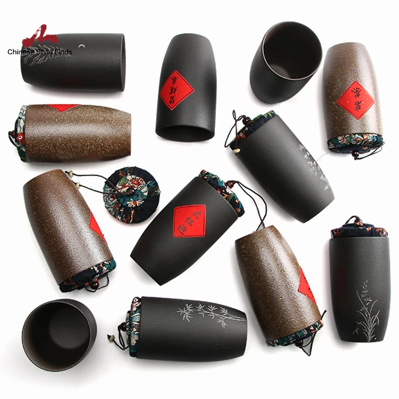 Чайный набор керамические чайные кадки канистры китайские аксессуары для чая