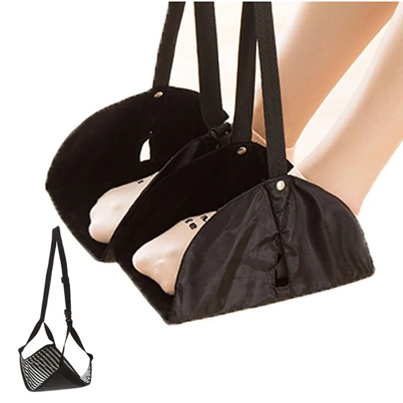 Удобная вешалка для путешествий самолет подставка ног гамак Сделано с пеной