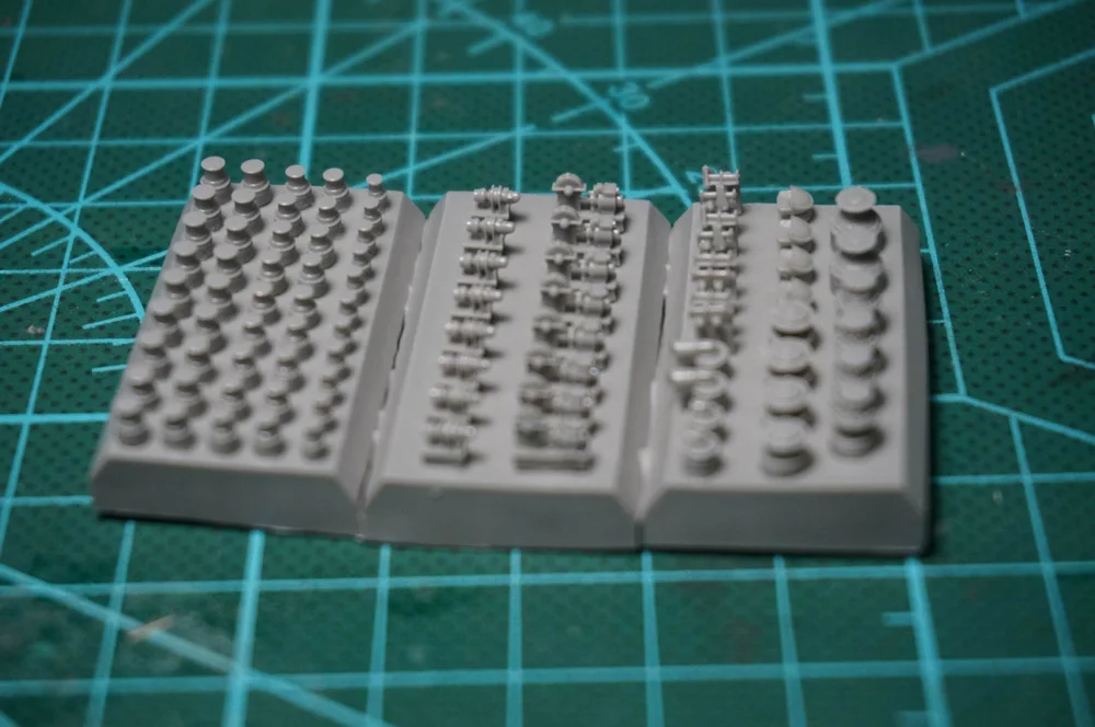 

1/350 Deck Equipment Resin Kits For WWII IJN Cruiser Upgrade Details Accessory Unassembled Uncolored