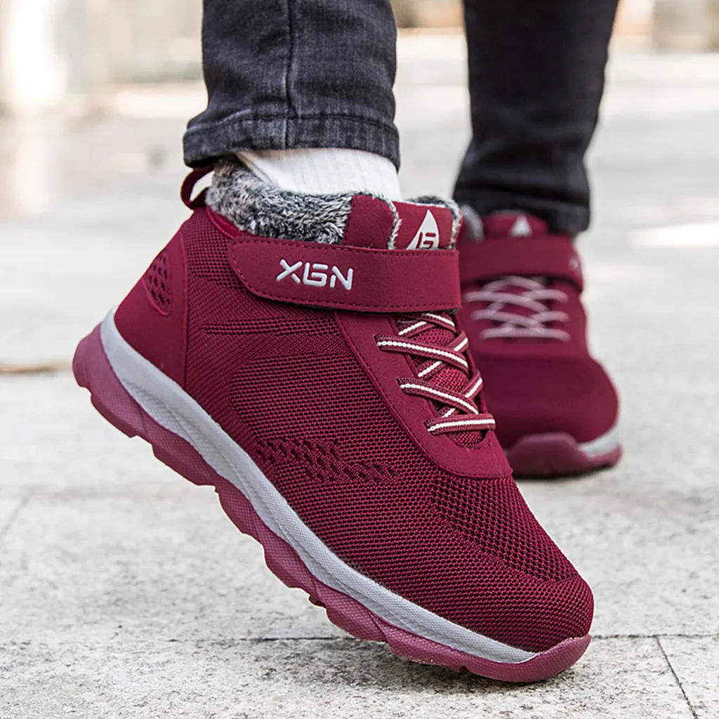 Походная обувь Уличные плюшевые женские Трекинговые ботинки Альпинистские