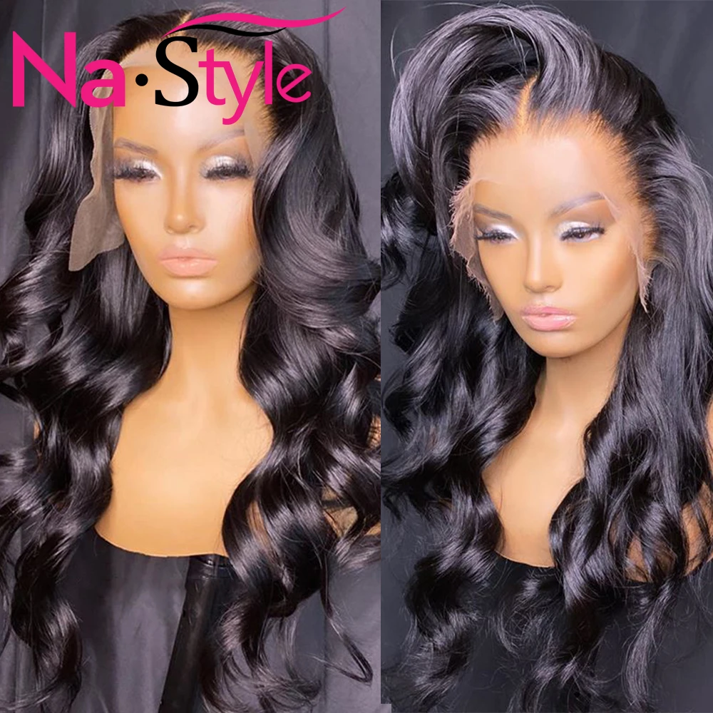 Body Wave Lace Front Wig Wigs Human Hair 13x4 Lace Front Wig Preplucked With Baby Hair 150% Remy Brazilian Hair  For Black Wome