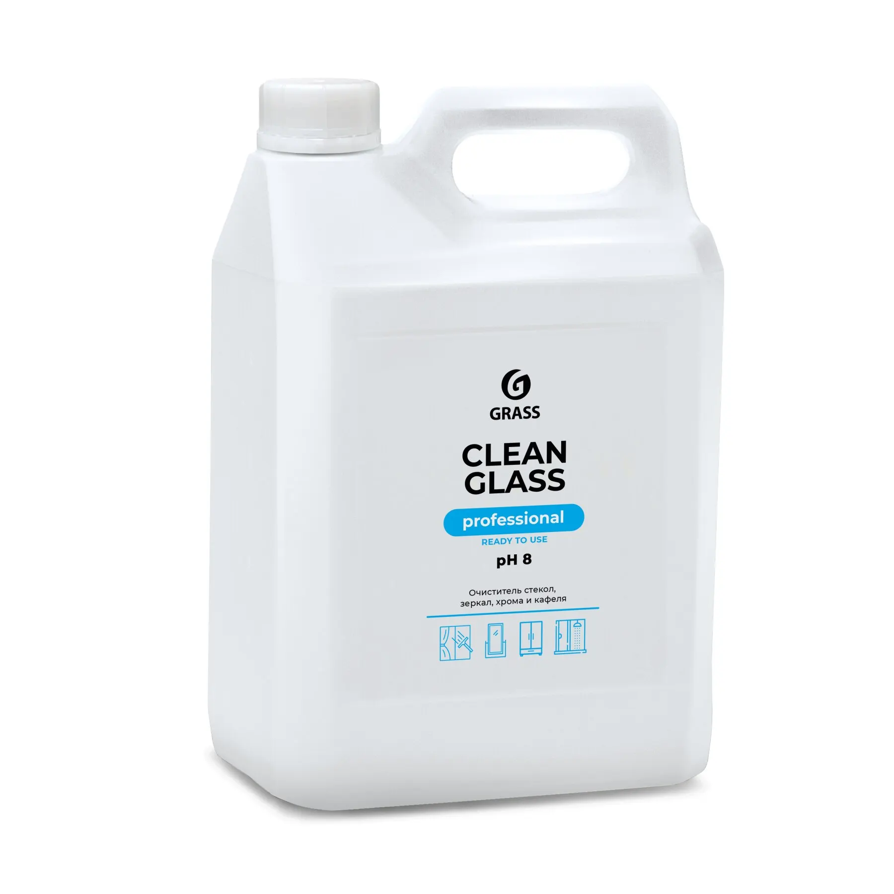 Средство для очистки стекол и зеркал &quotClean glass Professional&quot (канистра 5 кг) | Дом сад