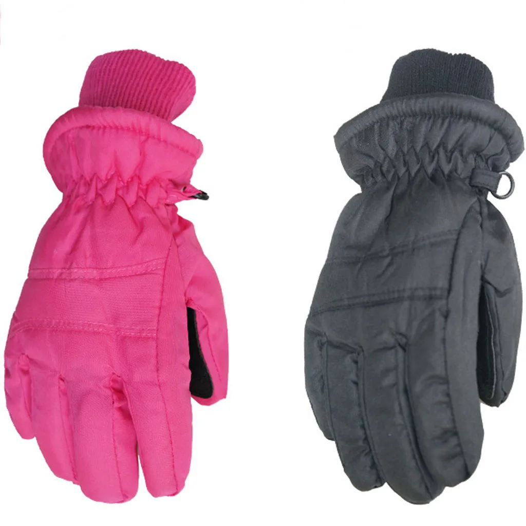 Детские перчатки для катания на лыжах и сноуборде зимние ветрозащитные