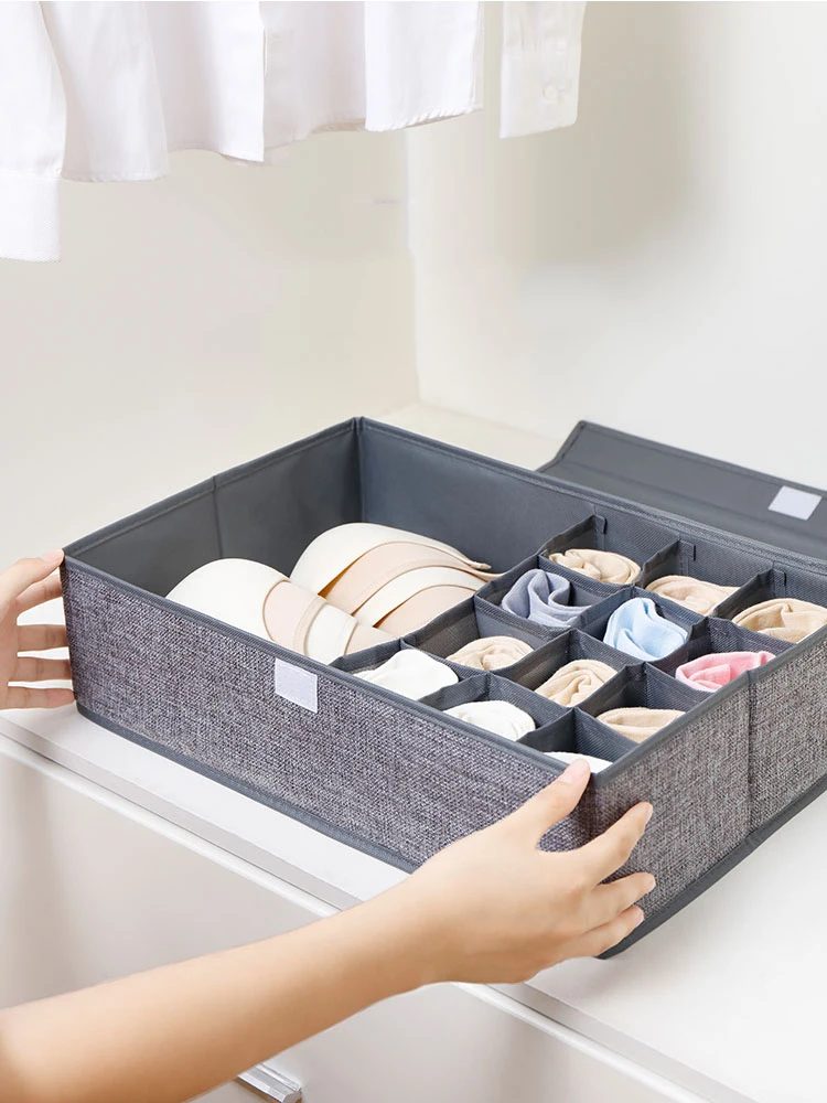 Органайзер для нижнего белья с выдвижными ящиками большая тканевая корзина
