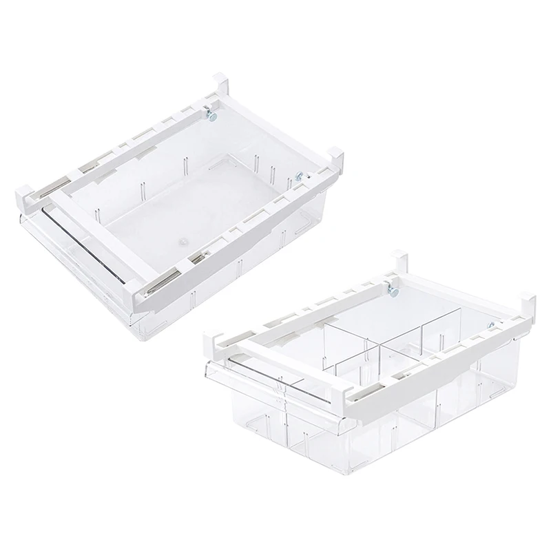 

Refridge Storage Drawer Transparent Storage Organizer Kitchen Fridge Freezer Organizer Refrigerator Storage Rack Shelf Drawer