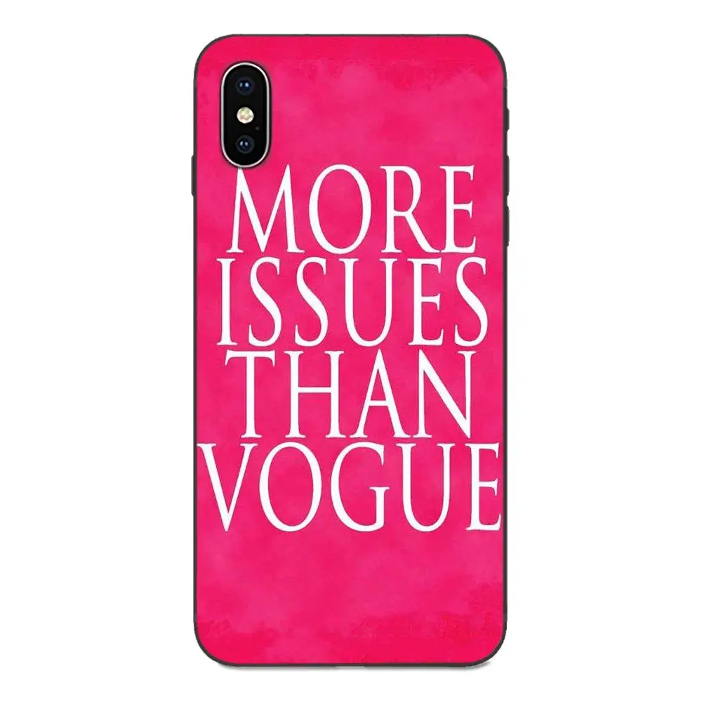 Soft Cases Capa For Apple iPhone 4 4S 5 5S SE 6 6S 7 8 Plus X XS Max XR Brand New More Issues Than Vogue | Мобильные телефоны и