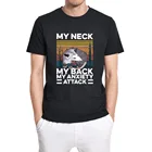 Забавная Мужская футболка унисекс с надписью My Neck My Back My anxiattack