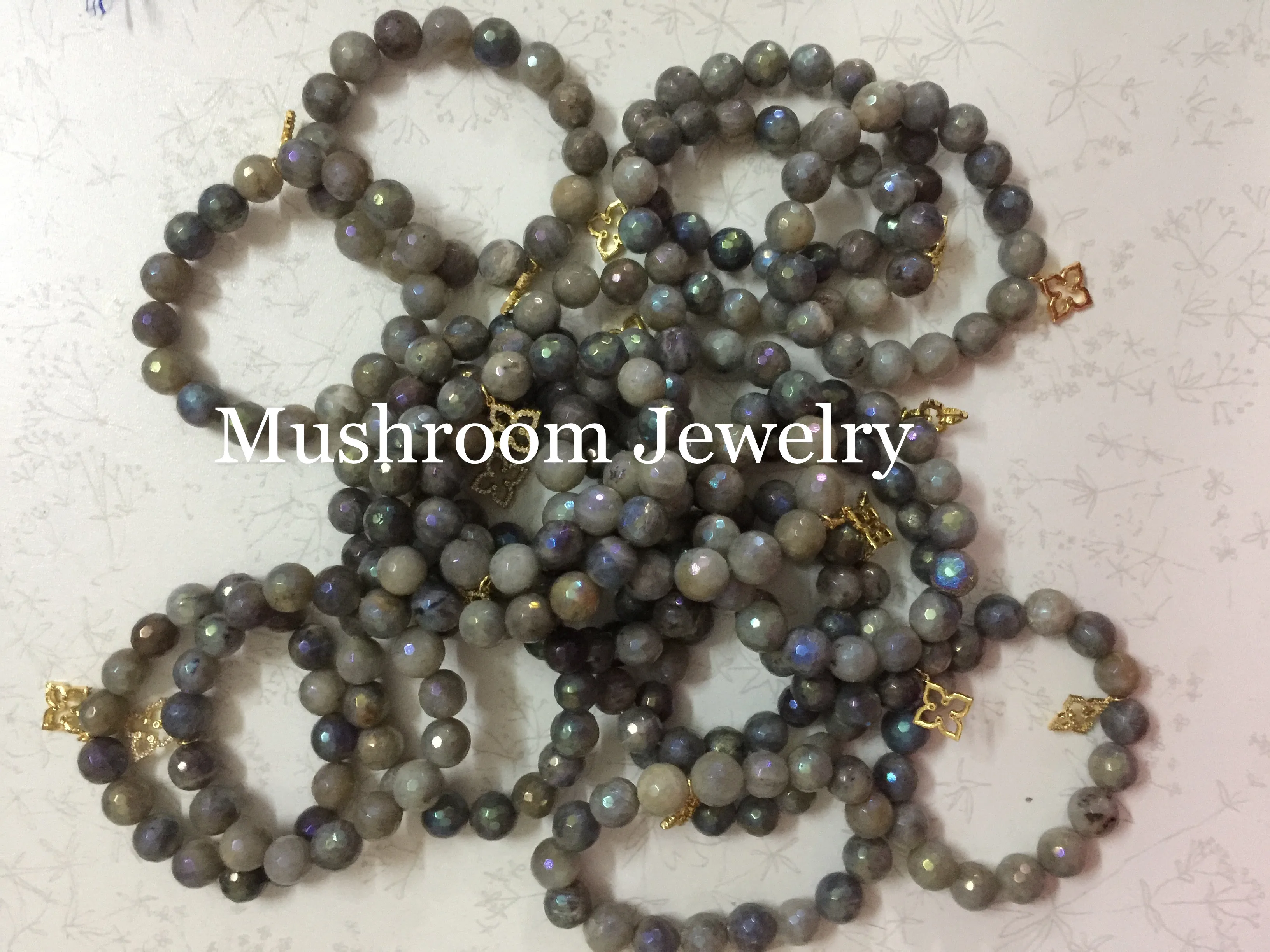 Boho labradorite Stone Beads  Bead bracelet Women Bracelet
