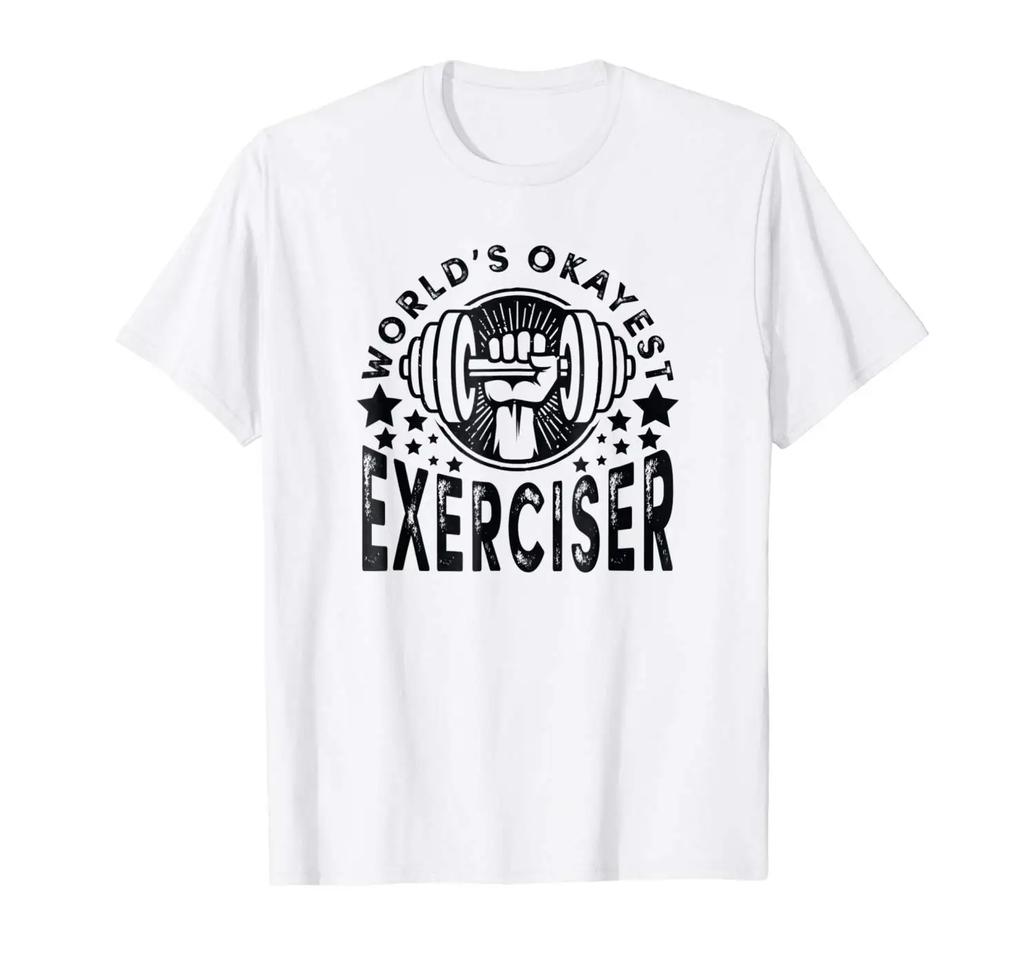 

2019 Fashion Men T shirt World s Okayest Exerciser Workout Shirt For Men Women Weight