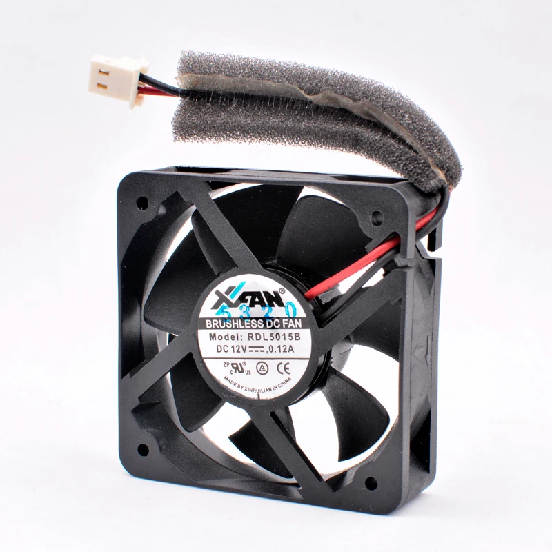 RDL5015B 5 см 50 мм вентилятор 50x50x15 DC12V 0.12A 4500 об/мин 2 провода 2pin двойной