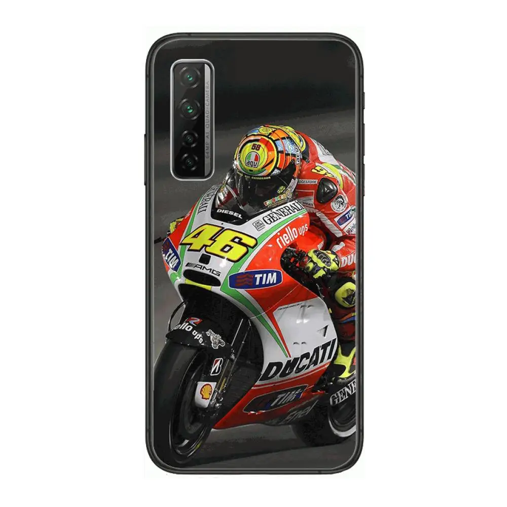 

Motorcycle racer style Phone Case For Huawei mate 40 30 10 20 40 8 9 Lite Z Pro Black Etui 3D Coque Painting Hoesjes 5g black