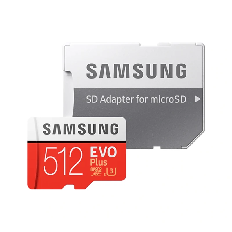 Samsung карта памяти Micro Sd Evo Plus 512 ГБ Sdhc/Sdxc класса Class10 C10 Uhs-1 Tf карт Trans Flash 4k Microsd - купить