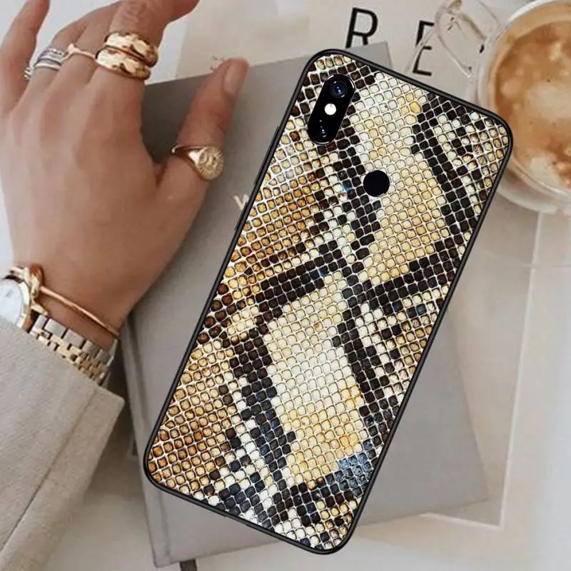 

Horror animal snake skin Phone Case For Xiaomi Redmi note 7 8 9 t max3 s 10 pro lite funda coque shell cover