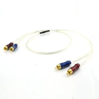 high performance audio rca interconnect cable wire with gold plated rca plug connector