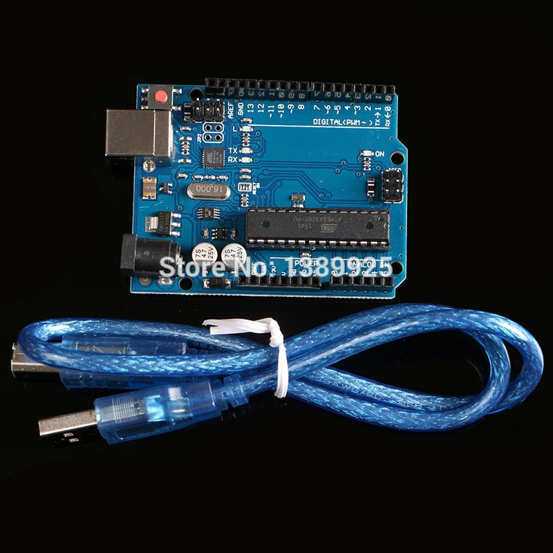 

The R3 Board (with LOGO) MEGA328P ATMEGA16U2 10set=10 pcs board + 10 pcs usb cable