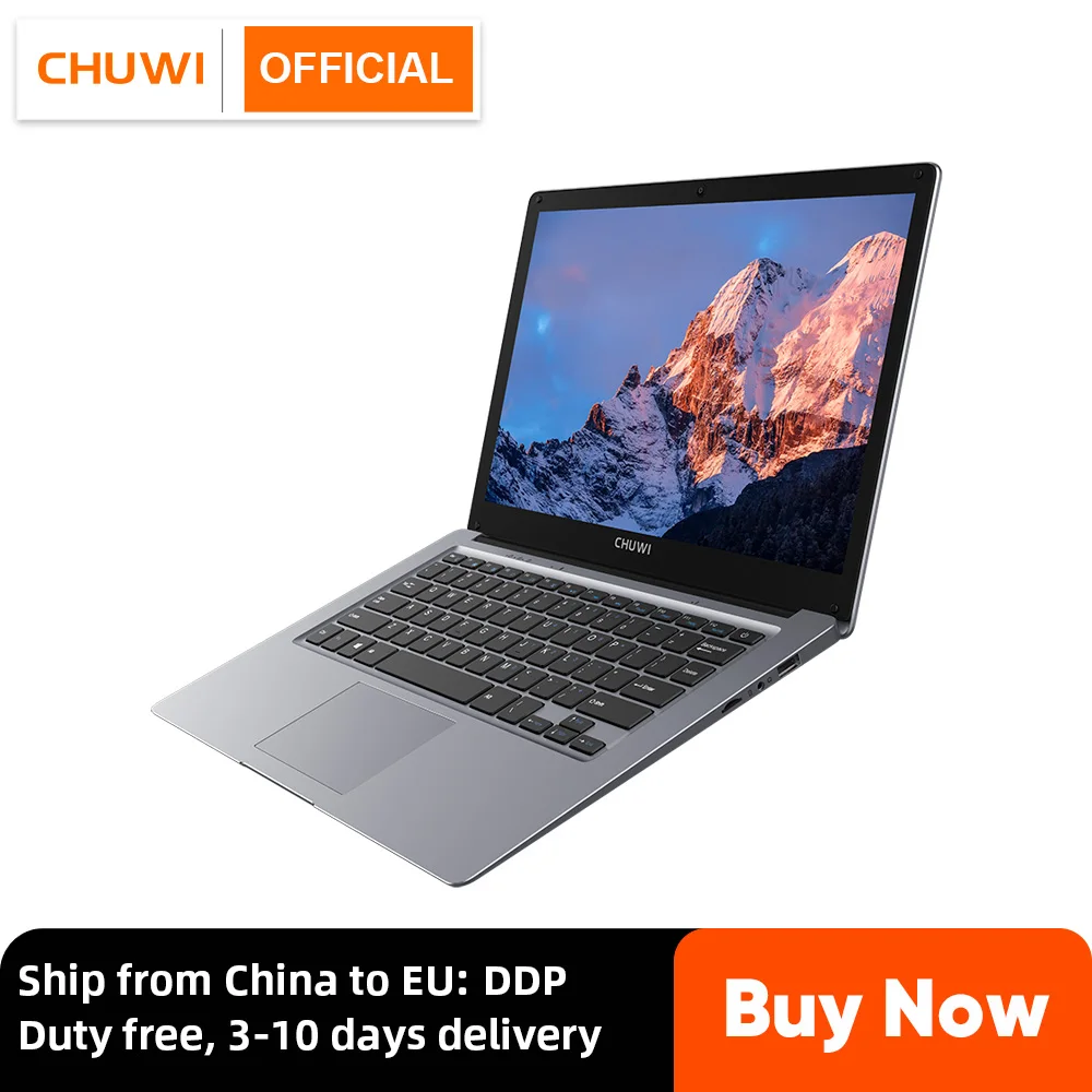CHUWI HeroBook Pro + ноутбук с 5 дюймовым дисплеем четырёхъядерным процессором Intel Celeron ОЗУ