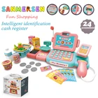 Электронный мини-супермаркет, имитация кассового аппарата, игрушка, Детская ролевая игра, ролевой интерактивный кассовый аппарат, детские игрушки e