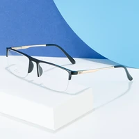 handoer half rimless optical eyeglasses for men and women uv400 anti reflective prescription eyewear new spectacles glasses