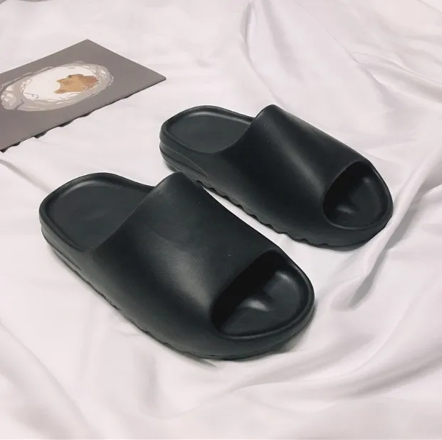 Шлепанцы kanye в западном стиле для мужчин летние Нескользящие тапочки сланцы с