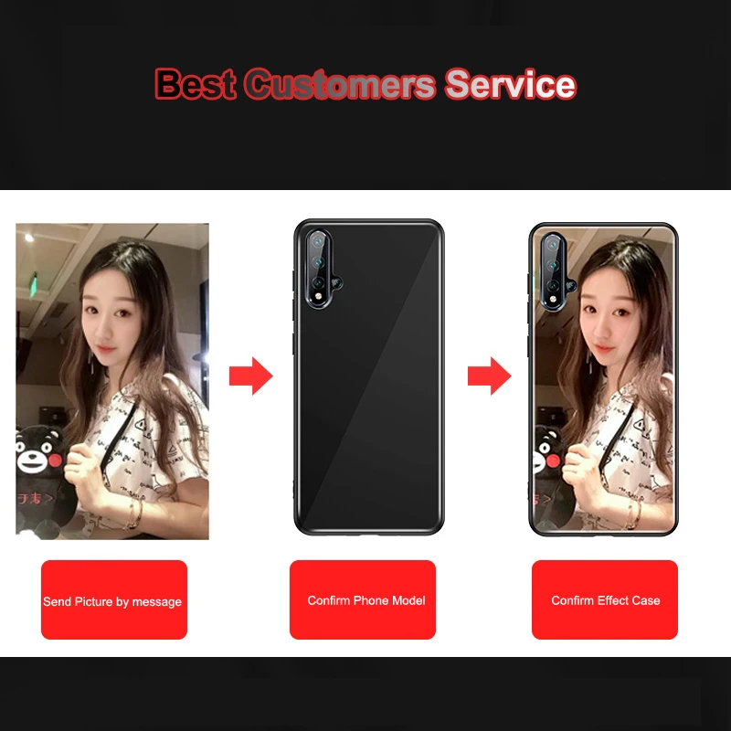 DIY Tempered Glass Case for Samsung Galaxy S20 Ultra Note 10 Lite S10 Plus A71 A51 A30 A50 A70 M30S Custom Photo Cover |