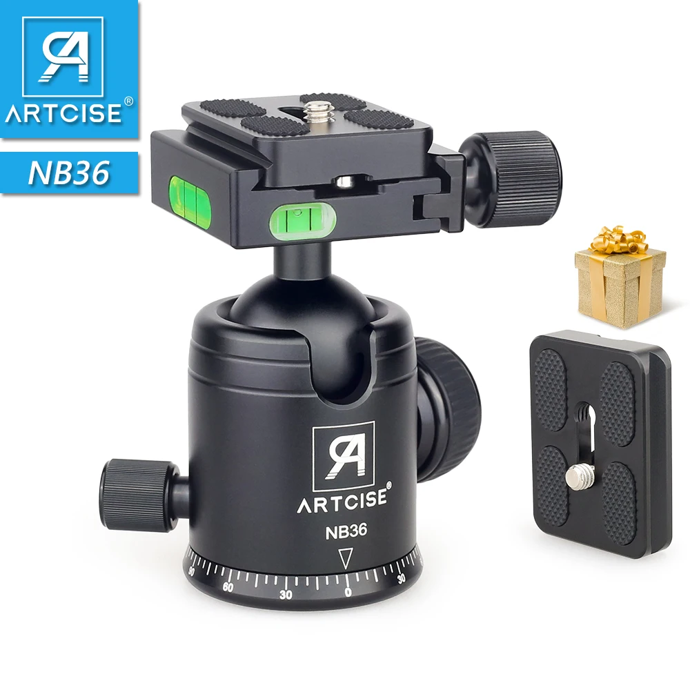Головка штатива ARTCISE NB36 панорамная головка шаровая CNC анодированная для камеры DSLR