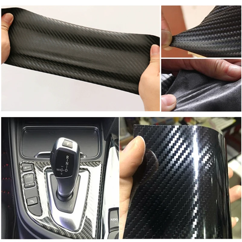 Автомобильные наклейки 5D из углеродного волокна для BMW G30 E39 E90 E60 E36 F30 F10 E34 E30 Mini Cooper